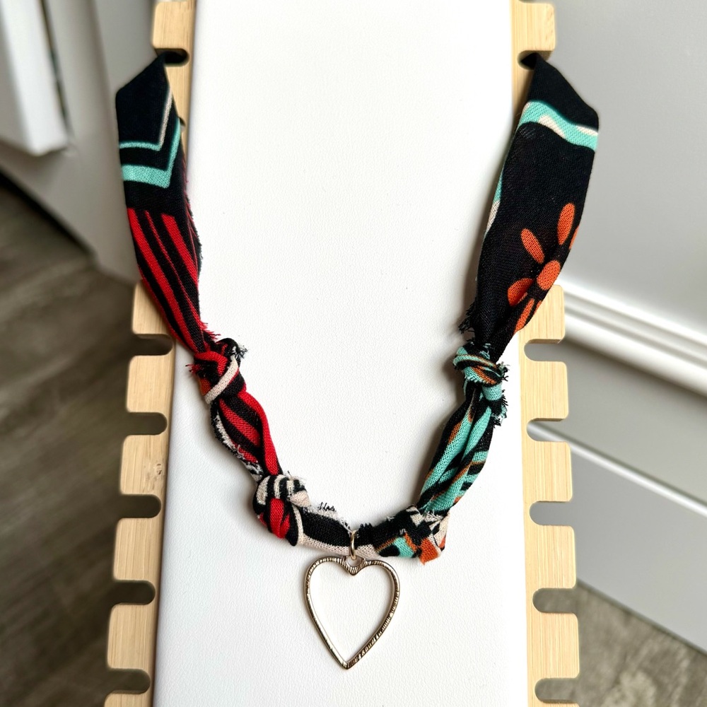 bandana charm necklace